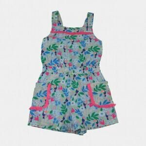 Boden Girls Colorful Tropical Summer Romper